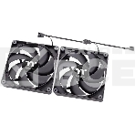 Комплект вентиляторов для корпуса Thermaltake CT120 (2 шт.) черный, 120 мм, 2000 об/мин, 25.8 дБ, 4 pin, фото 1