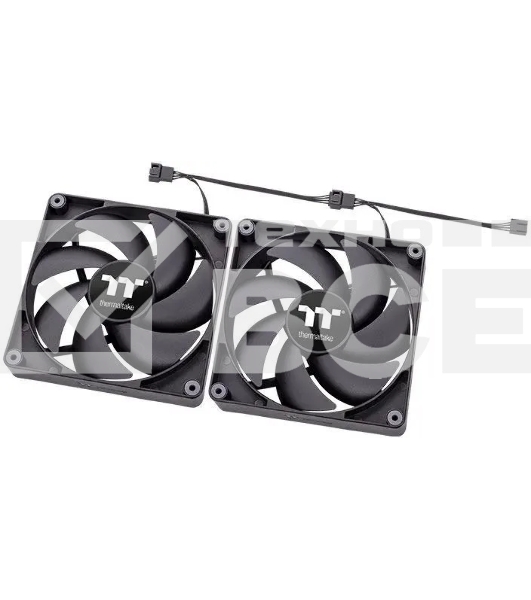 Комплект вентиляторов для корпуса Thermaltake CT120 (2 шт.) черный, 120 мм, 2000 об/мин, 25.8 дБ, 4 pin