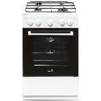 Плита газовая Cezaris ПГ 2150-00 белый, конфорок 4 шт, духовка 43 л, 51 см x 85 см x 55 см, фото 1