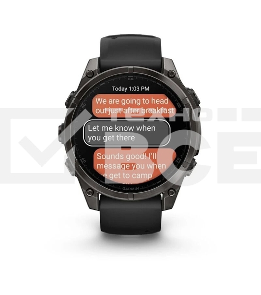 Смарт-часы Garmin Fenix 8 AMOLED Sapphire угольно-черный DLC, черный 47мм