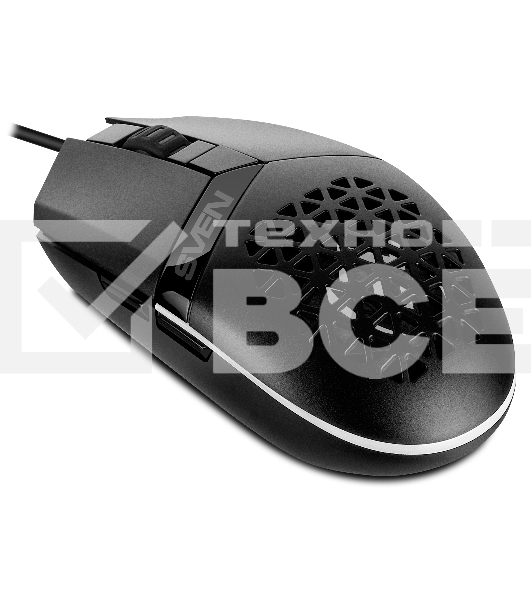 Мышь проводная SVEN RX-G735 черный, 4000 dpi, USB, кнопки - 6