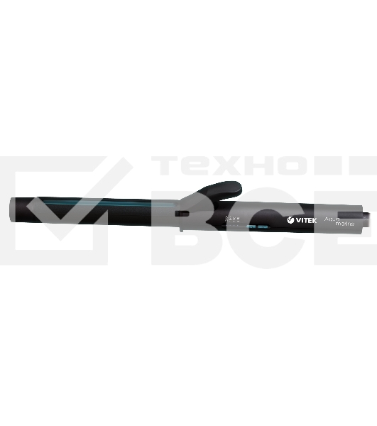 Щипцы Vitek Aquamarine VT-2313 60Вт черный/голубой макс.темп.:200С покрытие:керамическое