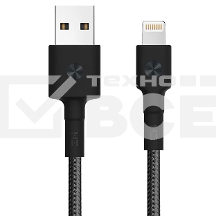 USB кабель ZMI USB cable (MFi certified 200cm PP braided Lightning cable)black 