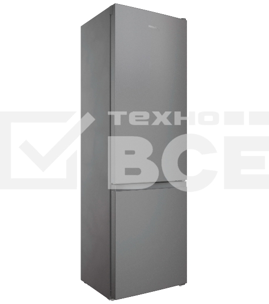 Холодильник Hotpoint HT 4200 S серебристый двухкамерный 247/78л морозилка снизу, No Frost