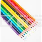 Карандаши цветные Deli ColoRun EC00120 трехгранные пластик 24цв. коробка/европод., фото4