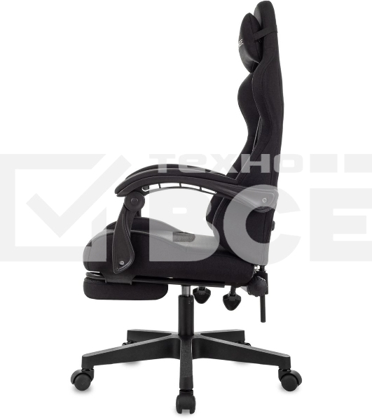 Кресло игровое Zombie Shadow черный Neo Black с подголов. крестов. пластик подст.для ног пластик черный