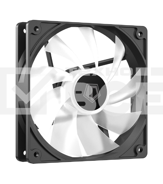 Вентилятор для корпуса ID-Cooling XF-120-ARGB-K черный, 120 мм, 1500 об/мин, 30.5 дБ, 4 pin