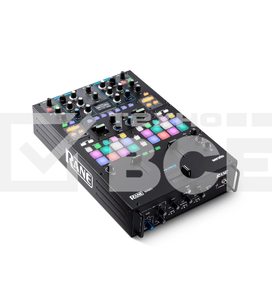 Микшерный пульт [SEVENTYXEU] Rane DJ [SEVENTY] два канала, бесконтактные фейдеры и кроссфейдер, 16 пэдов, два процессора эффектов, два микрофонных входа, два порта USB для подключения ПК либо контроллеров Rane Twelve, ПО Serato DVS Vinyl