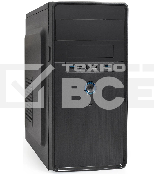 Компьютерный корпус Minitower ExeGate BA-309U2-UNS450 (mATX, БП UNS450 с вент. 12см, 1хUSB+2хUSB 3.0, HD аудио, черный)