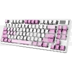 Клавиатура проводная+беспроводная MSI Forge GK600, USB, белый фиолетовый, фото10