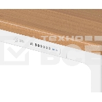 Стол для компьютера Cactus CS-ET-WWD столешница МДФ, белый дуб молочный каркас белый, фото17