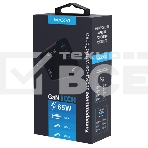 Сетевое зарядное устройство Maxvi A583GN Type-C 65W + Type-C 40W + USB 22W, GAN, PD, QC, LED дисплей, черный, фото3