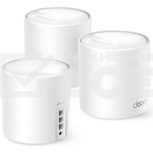 Бесшовный Mesh роутер TP-Link Deco X50(3-Pack) AX3000 10/100/1000BASE-TX (упак.:3шт)