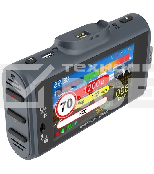 Видеорегистратор Silverstone F1 HYBRID UNO SPORT, 1920x1080, 3', GPS, Wi-Fi, G-сенсор, GPS-информатор