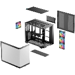 Корпус DeepCool CG530U 4F Black, Midi-Tower, чёрный, 4 x 120 мм, фото2