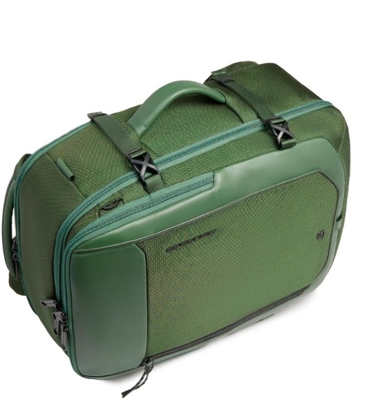 Рюкзак мужской Piquadro Lyss CA6929S143BM/VE зеленый тимьяновый полиэстер/натур.кожа