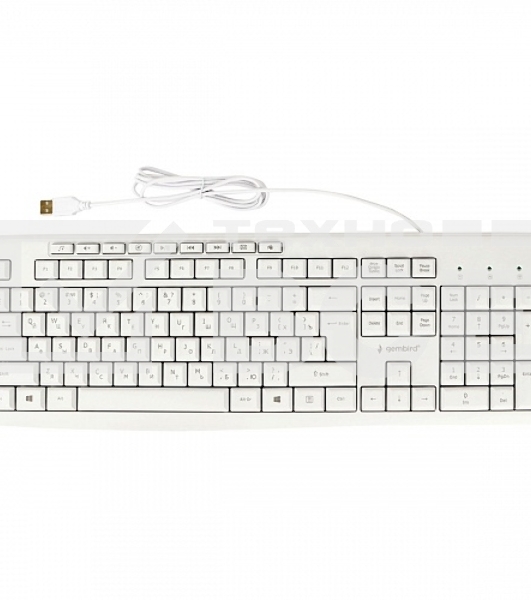 Клавиатура Gembird KB-8430M проводная, USB, белый