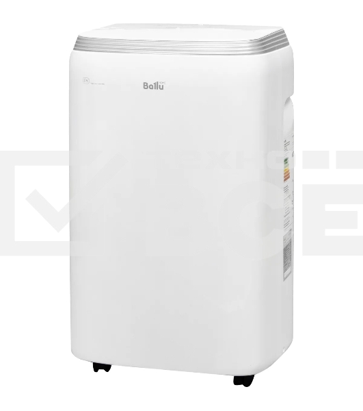 Кондиционер мобильный Ballu BPHS-11H 11000 BTU, 25 м², 45 дБ, охлаждение, обогрев, осушение, белый