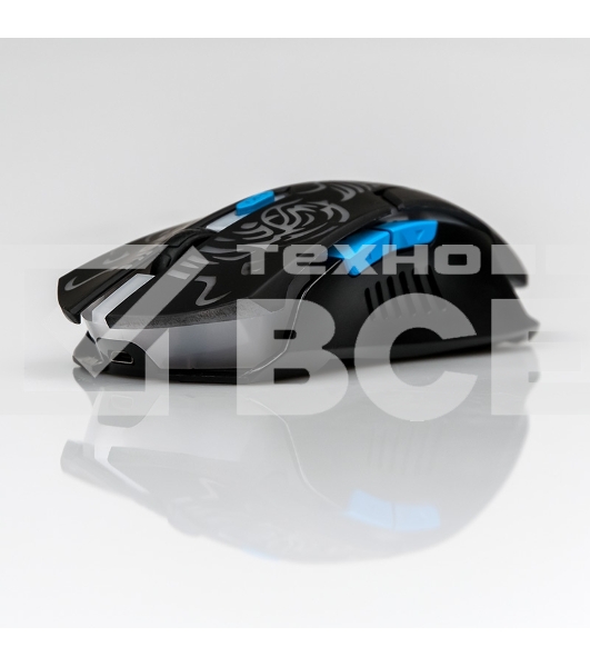 Мышь беспроводная Dialog Gan-Kata MRGK-12UR черный, 1600 dpi, радиоканал, USB, кнопки - 6