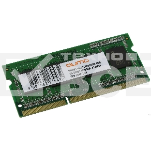 Оперативная память QUMO, DDR3, 4GB (1x4GB), 1333MHz, CL9, SO-DIMM