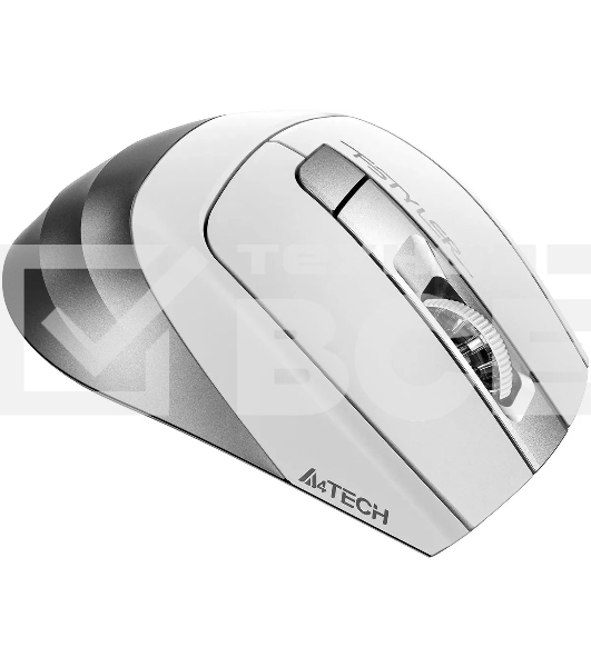 Мышь беспроводная A4Tech Fstyler FB35S белый/серый, 2000 dpi, радиоканал, Bluetooth, USB, кнопки - 5