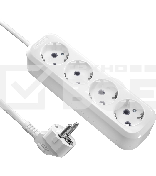 Удлинитель с заземлением Defender R340 16 А, 3 м, заземление