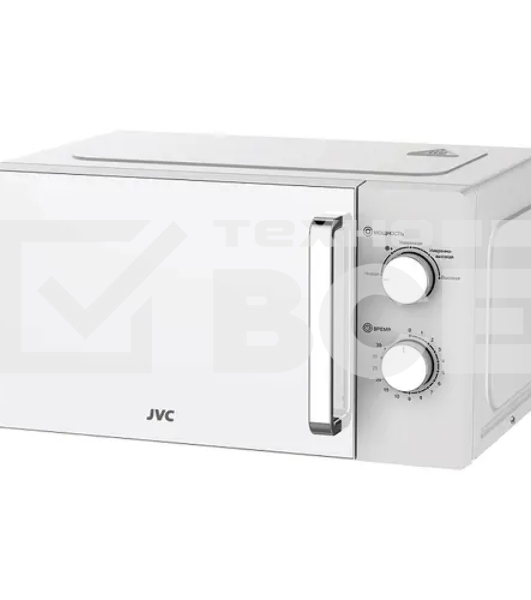 Микроволновая печь JVC JK-MW149M белый, 20 л, 700 Вт, переключатели - поворотный механизм
