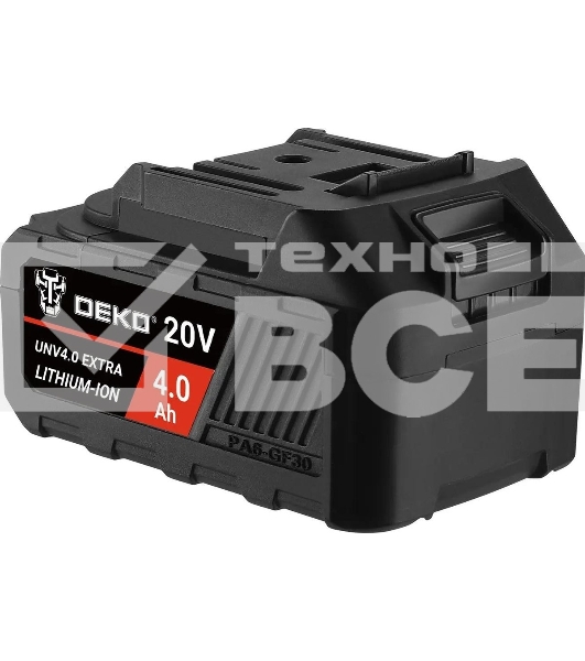Батарея аккумуляторная Deko UNV4.0 EXTRA 20В, 4.0Ач, Li-Ion 063-4496