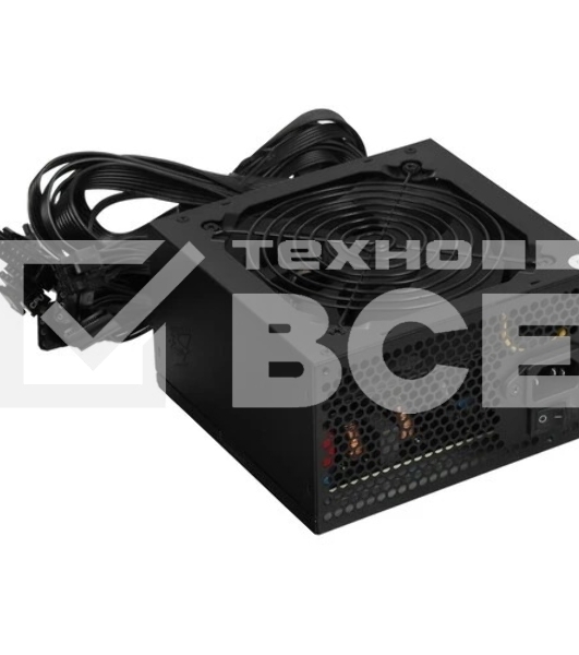 Блок питания 1STPLAYER BLACK.SIR 6.0 (SR-600W), 600Вт, 80 PLUS, 120мм, черный