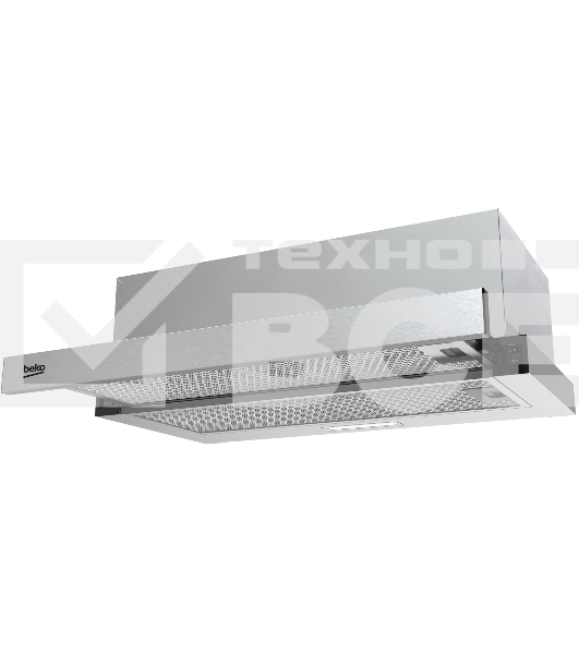 Вытяжка телескопическая Beko BHNT613R4CX серебристый, 60 см, 320 куб. м/ч, 61 дБ