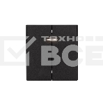 Выключатель STRONG 2 кл с подсветкой 10А с/у антрацит KRANZ, фото 1