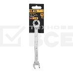 Ключ комбинированный трещоточный Denzel 14706 12 мм, CrV, матовый хром, фото6