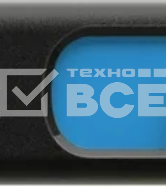 Флешка USB ADATA UV128 (AUV128-64G-RBE), 64Gb, USB 3.0, R/W 100/30, черный/синий