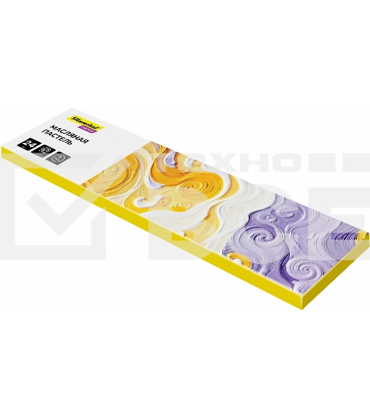 Масляная пастель Silwerhof Create, круглые, 24 цвета, длина 70мм, диаметр 10мм, картонная коробка