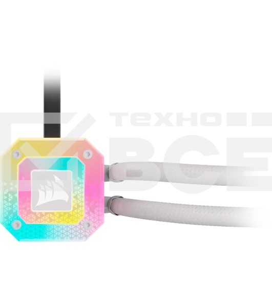 Система жидкостного охлаждения Water Cooling System Corsair iCUE H150i ELITE CAPELLIX XT (360мм, белый, RGb/Fans: 3x120мм, 65.57CFM, 37dBA, 2100RPM/Rad thickness 27мм/S: 1851, 1700, 1200, 115X, AM5, AM4)