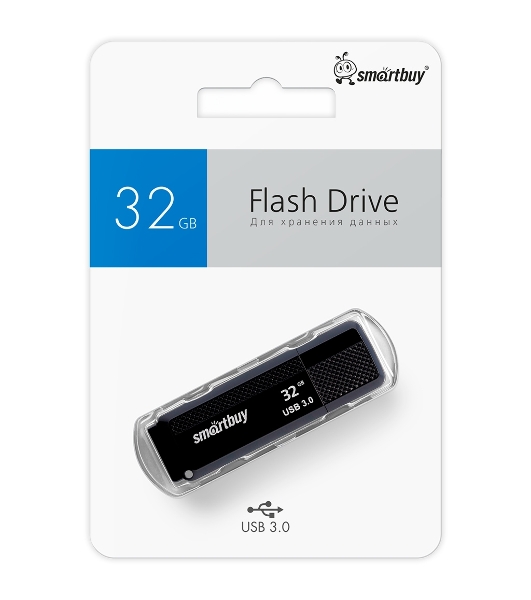 Флешка USB Smartbuy Dock black (SB32GbDK-K3), 32Gb, USB 3.0, R/W 45/12, черный