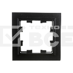 Рамка 1-мест. IEK BRITE РУ-1-БрЧ черный, фото 1