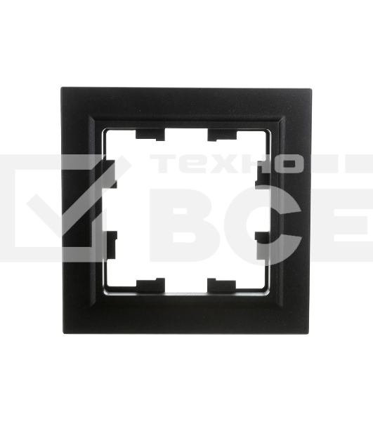 Рамка 1-мест. IEK BRITE РУ-1-БрЧ черный