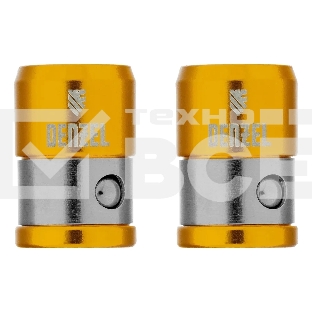 Магнитная насадка для бит Denzel 11737, для шестигранных бит, 2 шт