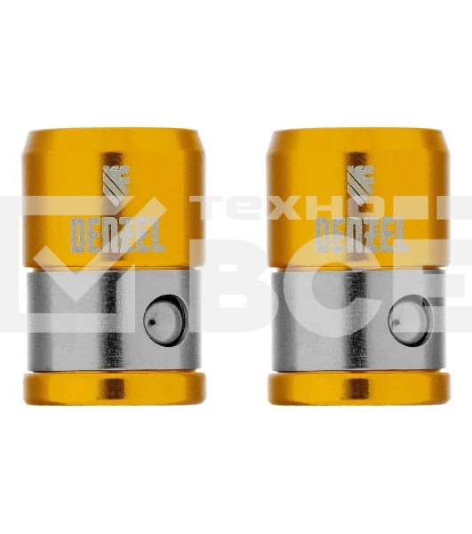 Магнитная насадка для бит Denzel 11737, для шестигранных бит, 2 шт