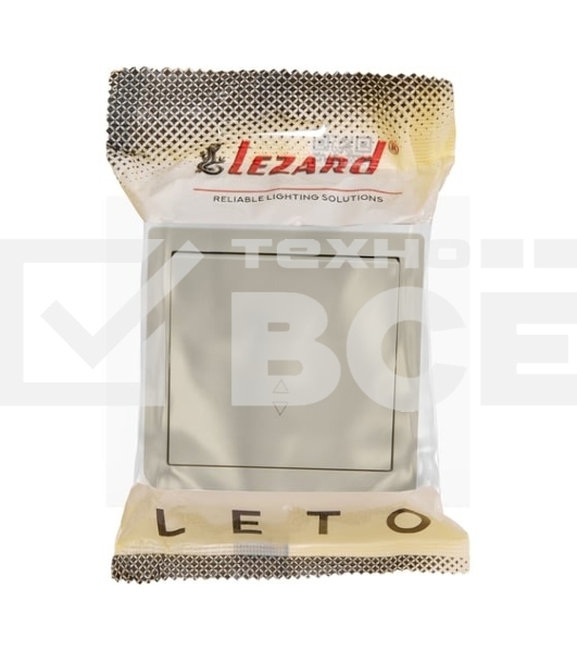 Выключатель LEZARD 752-0300-105 проходной 1-кл. ОП LETO крем