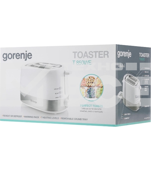 Тостер Gorenje T850WE 720 Вт, белый