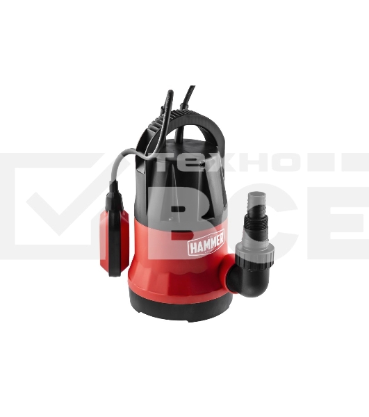 Насос дренажный Hammer NAP250CD  250Вт, 6000л/ч, высота 6м, глубина 7м