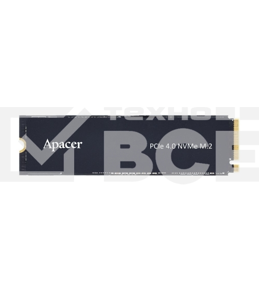 Накопитель SSD Apacer 2TB, PCIe 4.0 x4, M.2 2280, NVMe, R/W 5000/4400, с радиатором
