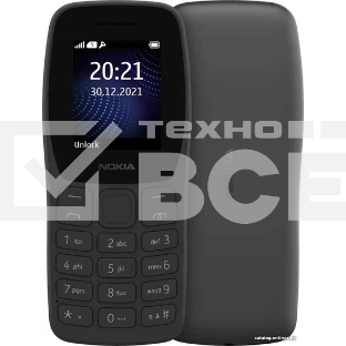 Мобильный телефон NOKIA 105 TA-1416 DS EAC2+ 4/4Mb черный