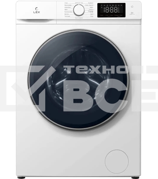 Стиральная машина LEX LWM12812WID (CHKO100016) белый, загрузка фронтальная 8 кг, 1200 об/мин., класс: А++