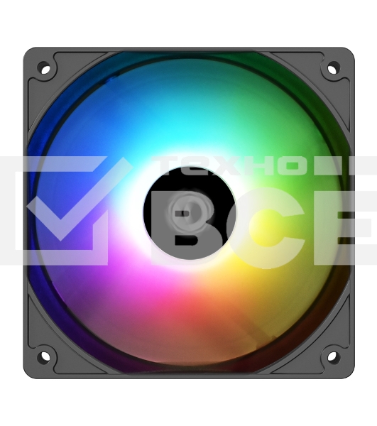 Вентилятор для корпуса ID-Cooling XF-120-ARGB-K черный, 120 мм, 1500 об/мин, 30.5 дБ, 4 pin