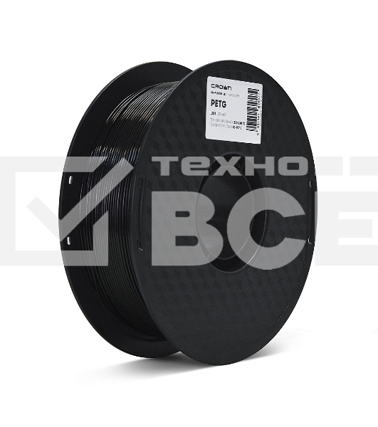 Филамент Crown Micro CM-FILPETG016B PETG 1.75 1кг черный