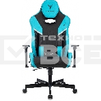Кресло игровое Knight Thunder 5X черный/голубой эко.кожа крестов. металл, фото32