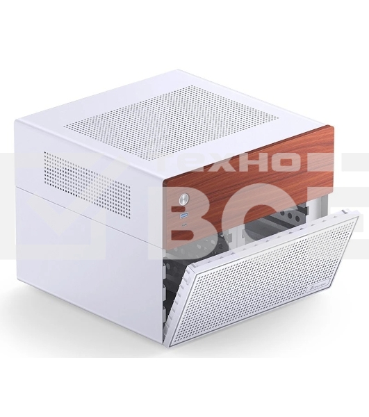 Корпус без блока питания JONSBO N4, Mini-Tower, 1x120mm, 1xUSB-A 3.0 + 1xUSB-C 3.2, SFX PSU Support, mATX, mITX White